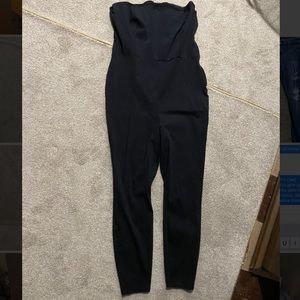 Black Pants strapless Romper